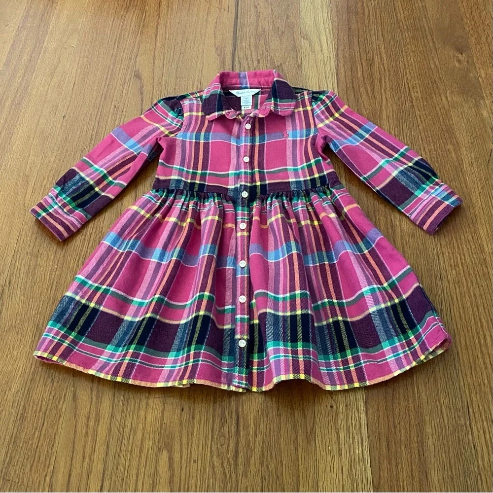 Ralph Lauren Plaid Twill Shirtdress